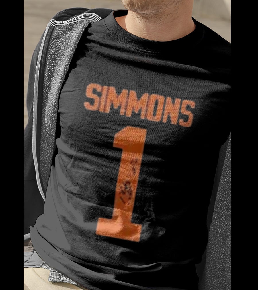 SIMMONS 1 Texas Longhorns Football T-Shirt