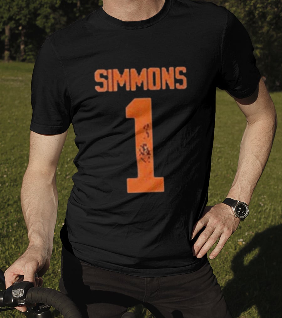 SIMMONS 1 Texas Longhorns Football T-Shirt