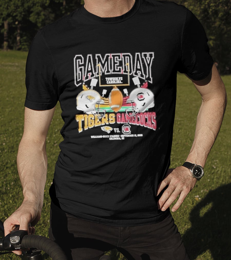 Gameday Towson Tigers Vs South Carolina Gamecocks Football September 12 2026 T-Shirt