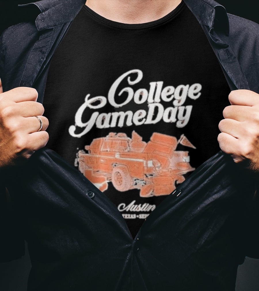 College Gameday Live In Austin Texas 2026 Texas Longhorns Tailgate Truck T-Shirt