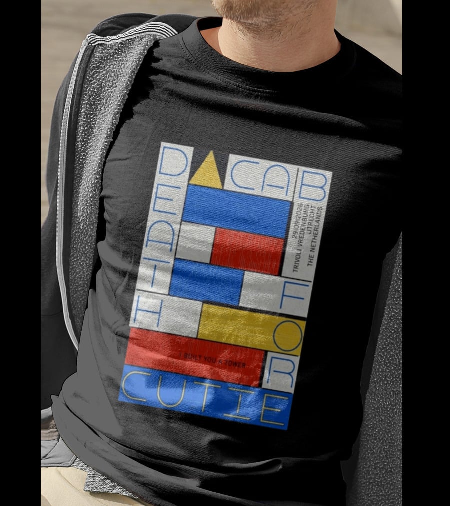 Death Cab For Cutie I Built You A Tower September 29 2026 TivoliVredenburg Utrecht The Netherlands T-Shirt