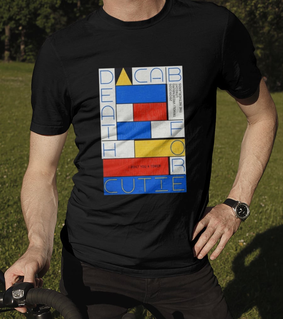 Death Cab For Cutie I Built You A Tower September 29 2026 TivoliVredenburg Utrecht The Netherlands T-Shirt