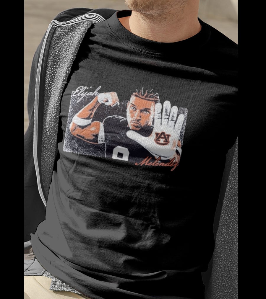 Elijah Melendez Auburn Tigers Football AU Hand Gesture T-Shirt