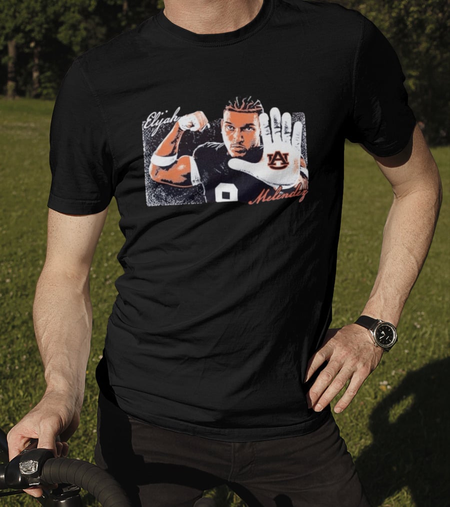 Elijah Melendez Auburn Tigers Football AU Hand Gesture T-Shirt