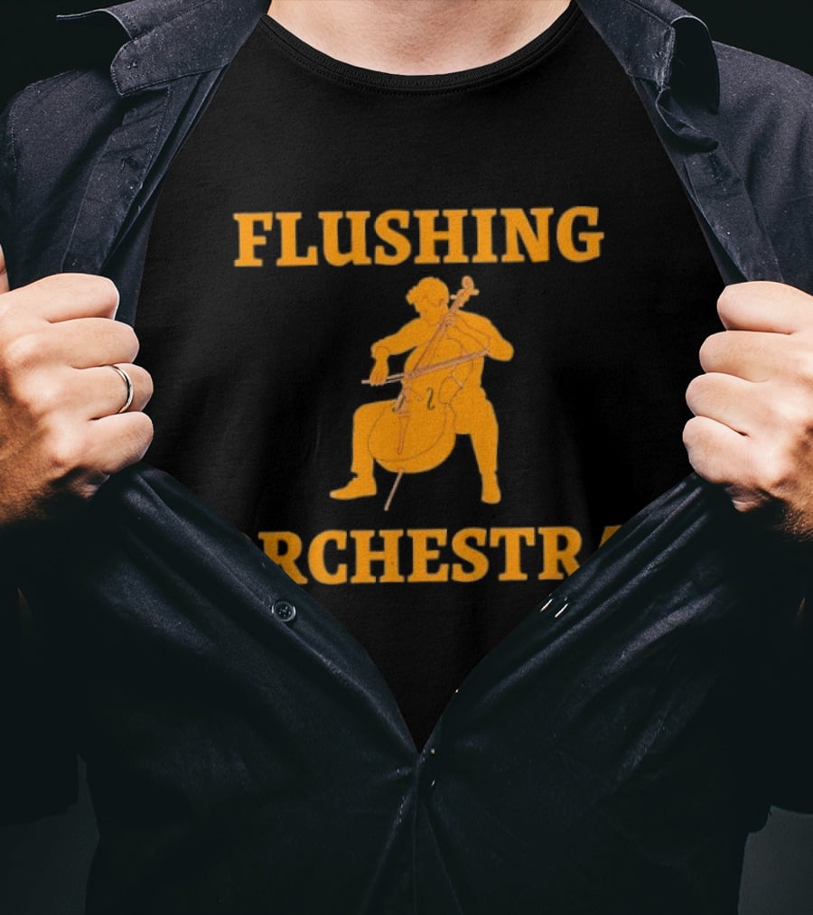 Flushing Orchestra Cello Player Musician T-Shirt