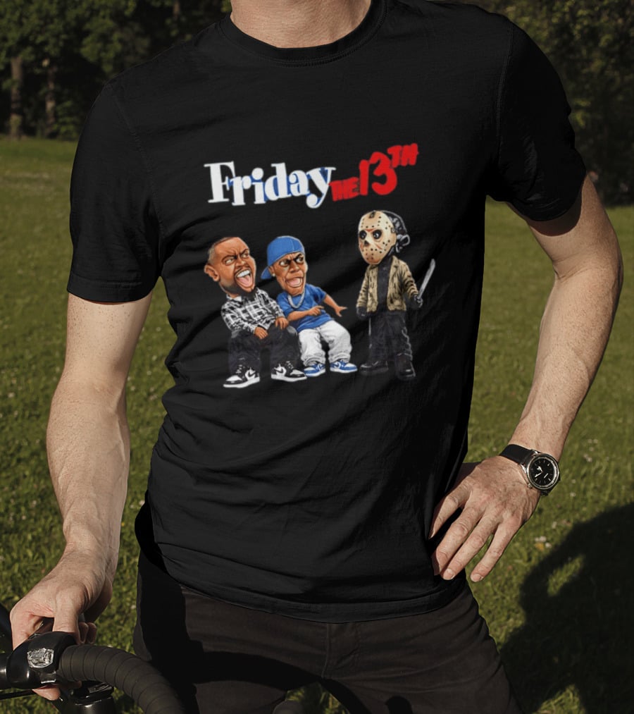 Friday The 13th Character Mashup Halloween 2026 Damnnnn Meme T-Shirt