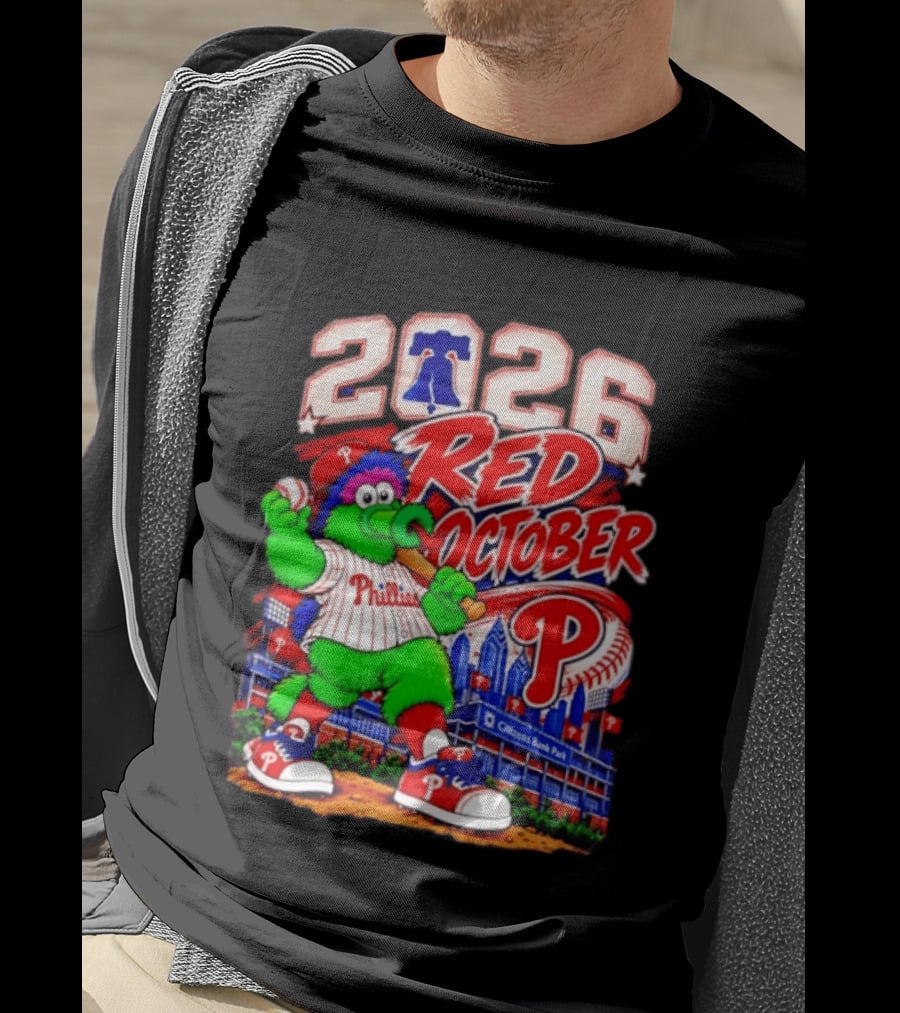 Philadelphia Phillies 2026 Red October Citizens Bank Park Postseason T-Shirt