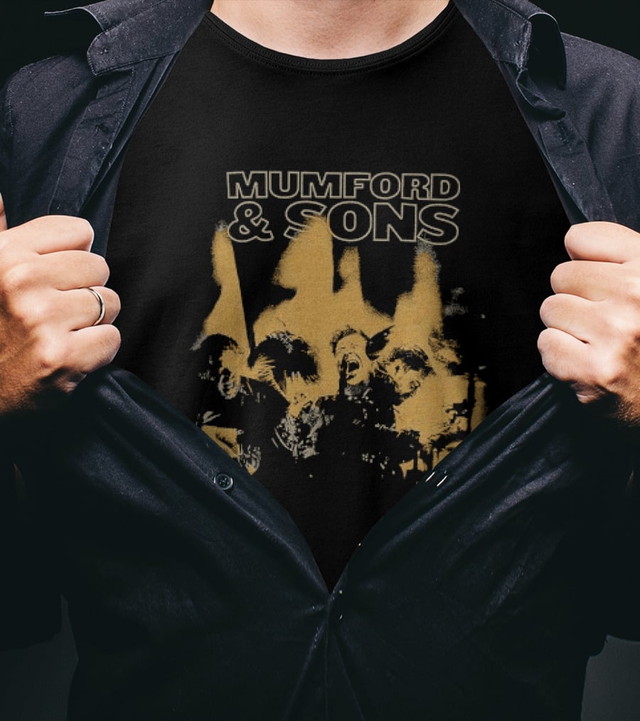 Mumford And Sons Dust And Thunder Tour Band Members T-Shirt