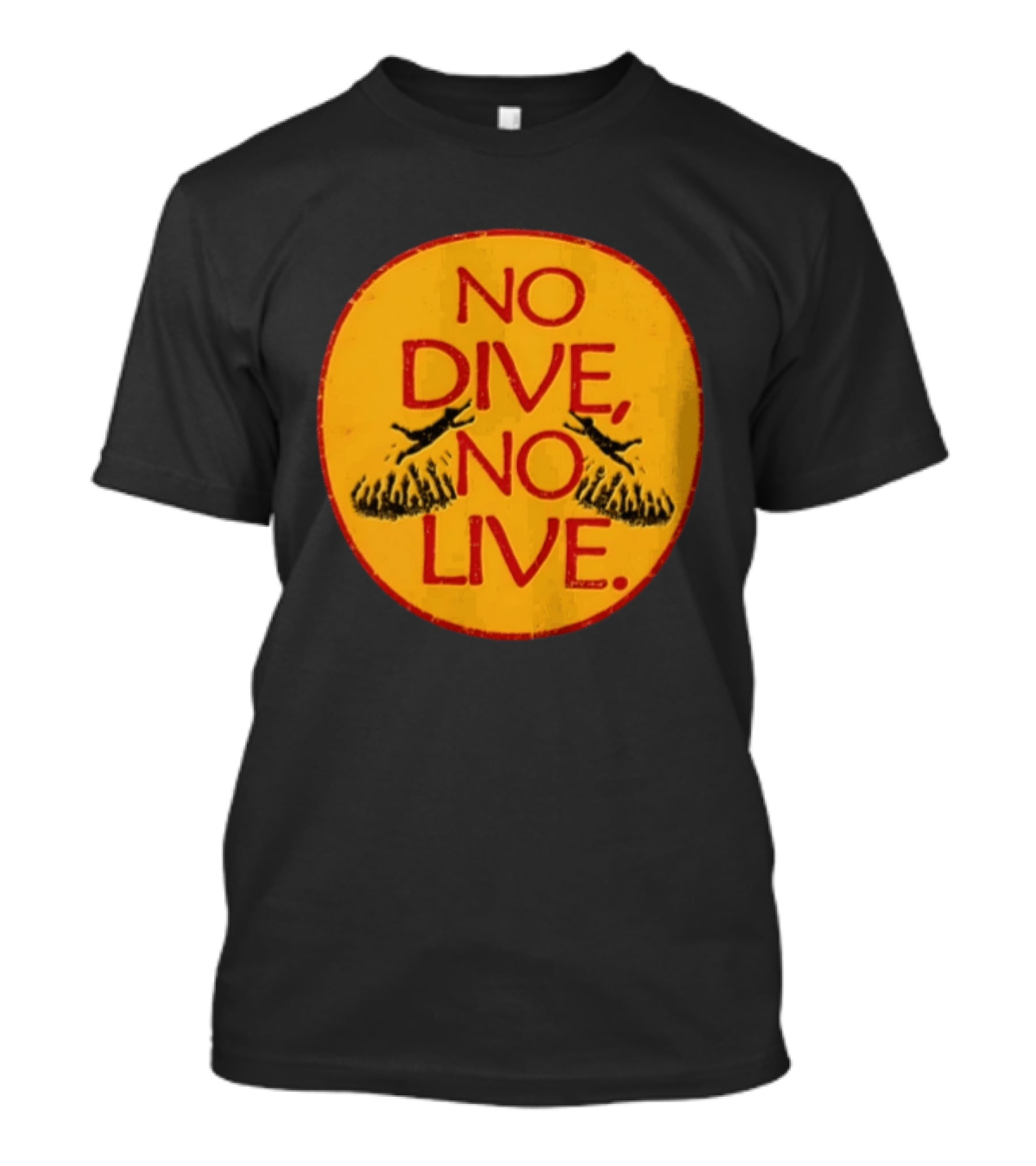 No Dive No Live Vintage Scuba Diving T-Shirt