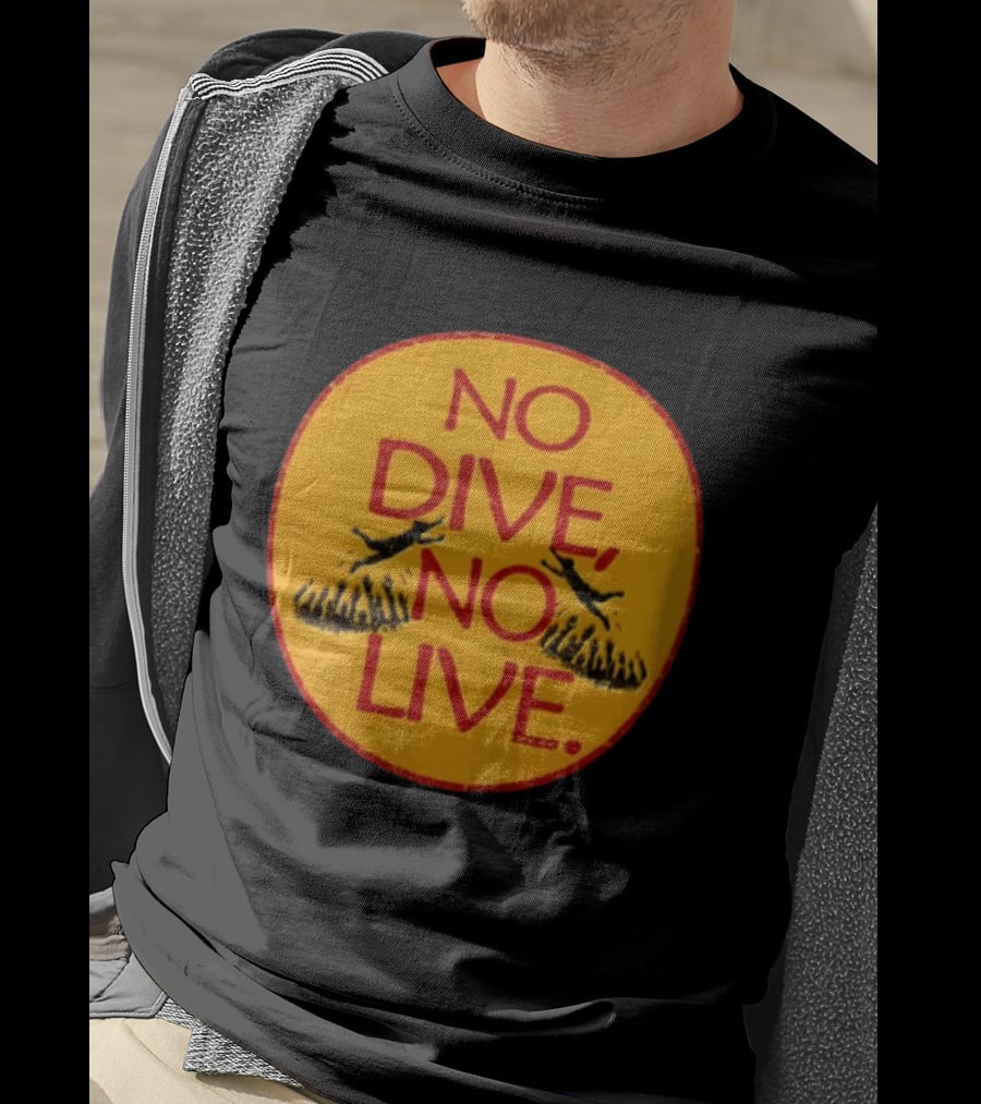 No Dive No Live Vintage Scuba Diving T-Shirt