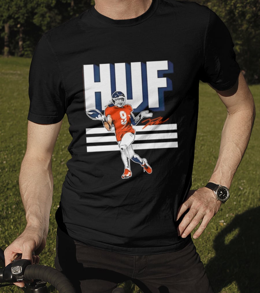 Denver Broncos Football HUF Hufanga 9 Jersey T-Shirt