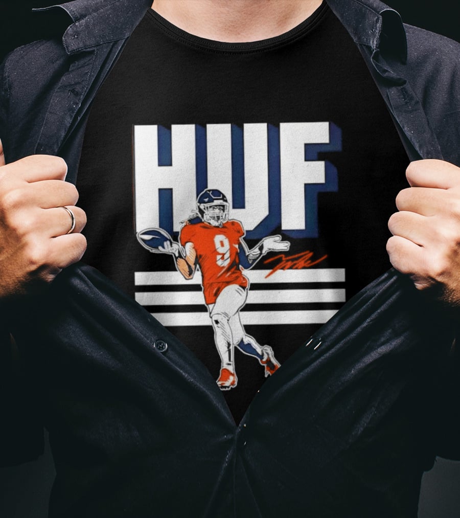 Denver Broncos Football HUF Hufanga 9 Jersey T-Shirt