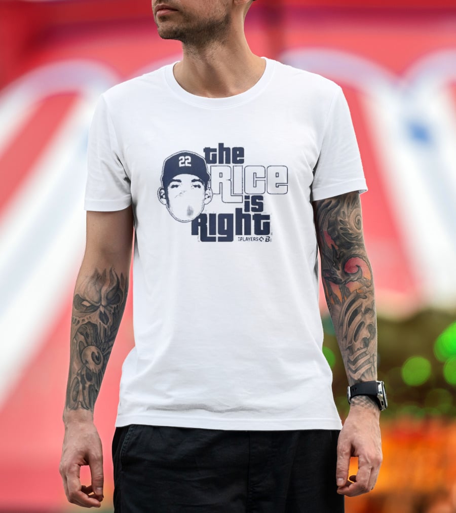 Ben Rice The Rice Is Right New York Yankees Player 22 T-Shirt