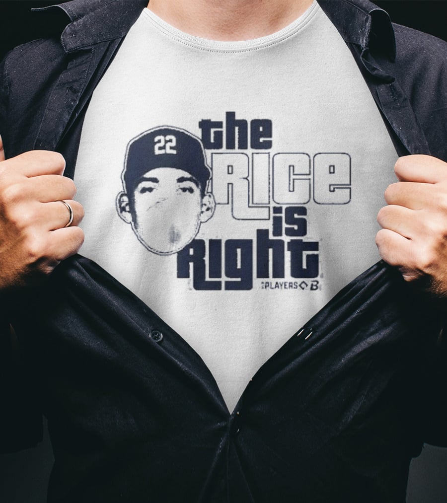 Ben Rice The Rice Is Right New York Yankees Player 22 T-Shirt