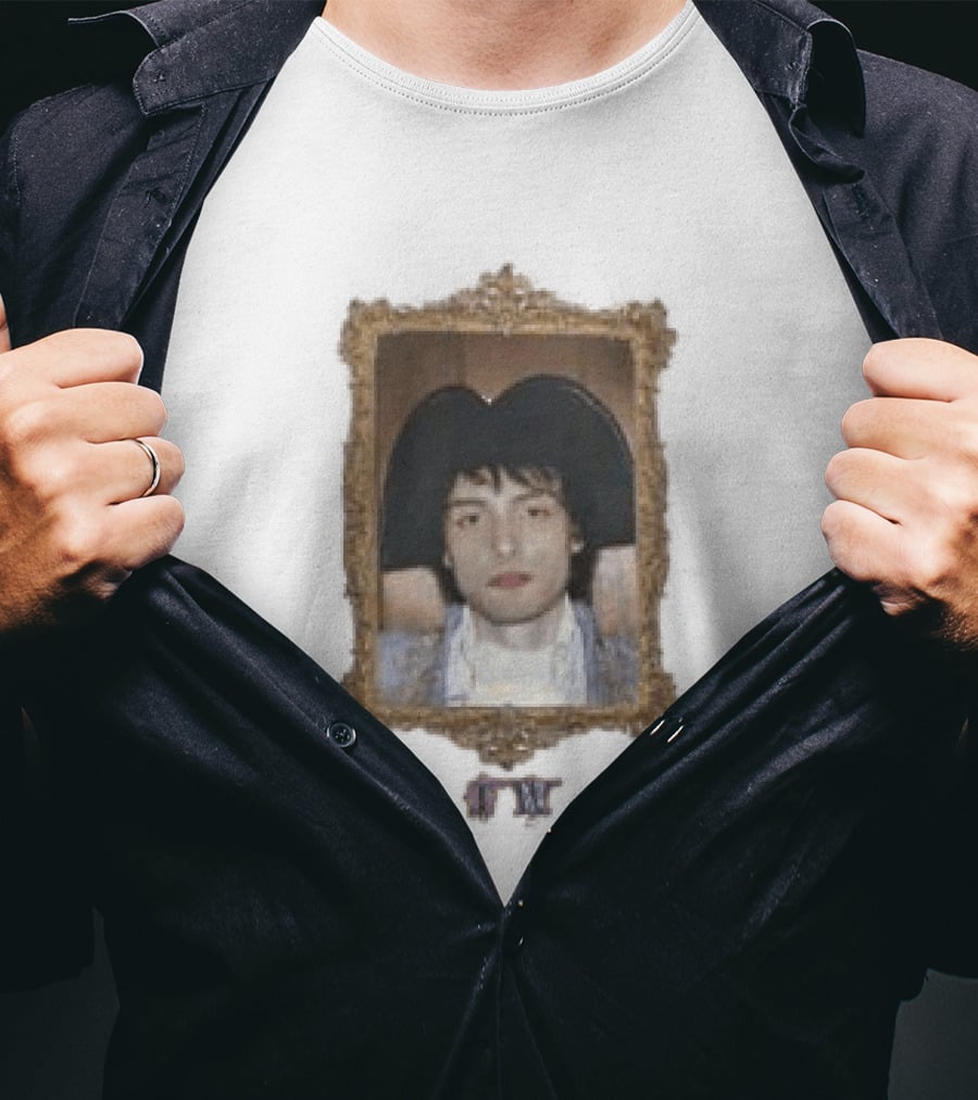 Finn Wolfhard Common Side Effects Tour Longsleeve Portrait In Ornate Frame T-Shirt