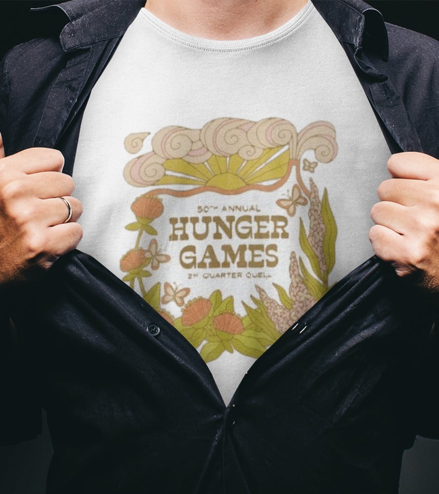 50th Annual Hunger Games 2nd Quarter Quell Floral Sun T-Shirt
