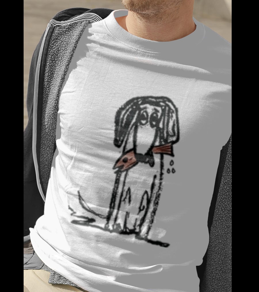 Leftover Salmon Good Dog Fish Band Artful Canine With Fish Collar T-Shirt