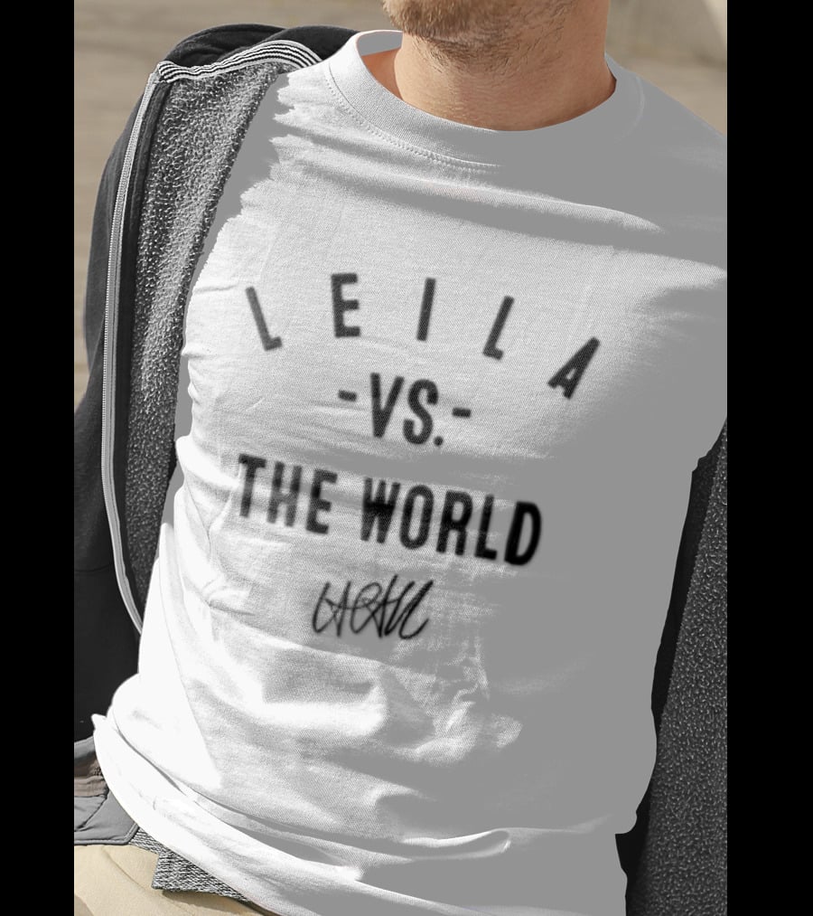 Leila VS The World Vintage Style Bold Text Arch T-Shirt