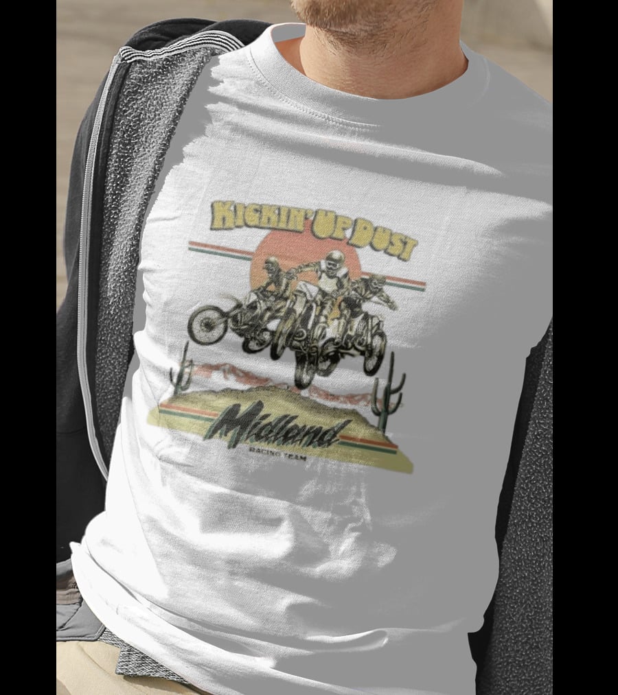 Midland Racing Team Kickin' Up Dust Motorcycle Adventure T-Shirt