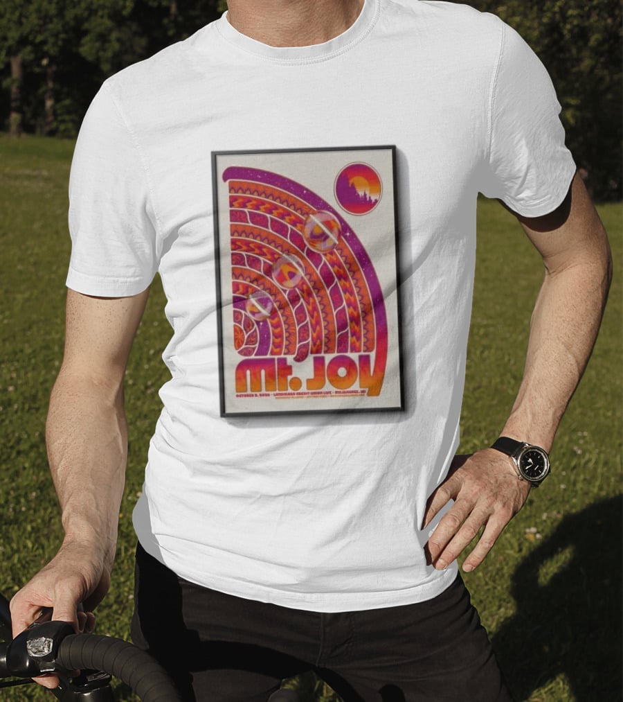 MT. Joy October 2 2026 Landmark Credit Union Live Milwaukee WI Psychedelic Sunset T-Shirt