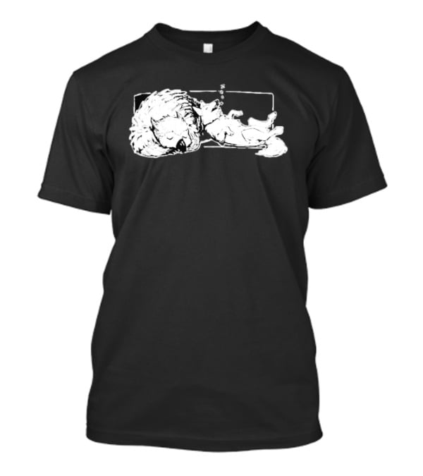 BaldurS Gate 3 Best Friends Owlbear And Dog Sleeping T-Shirt