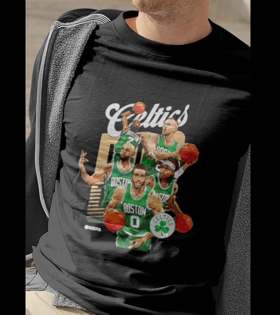 Boston Celtics 2026 Starting 5 Team NPBA Celtics Logo Basketball T-Shirt