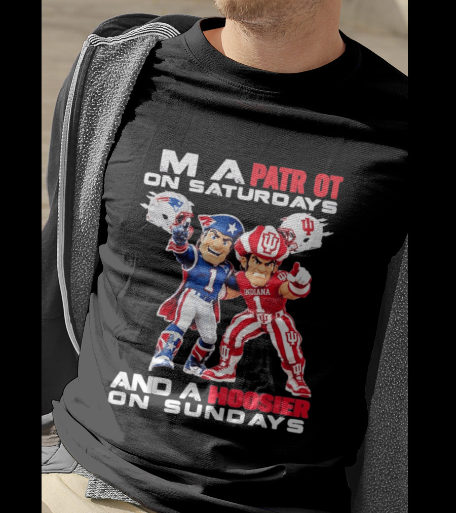 Patriot And Hoosier Football Saturdays Sundays Mascots T-Shirt