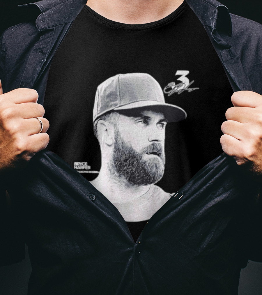 Bryce Harper Philadelphia Phillies Lineage Series 3 Signature T-Shirt
