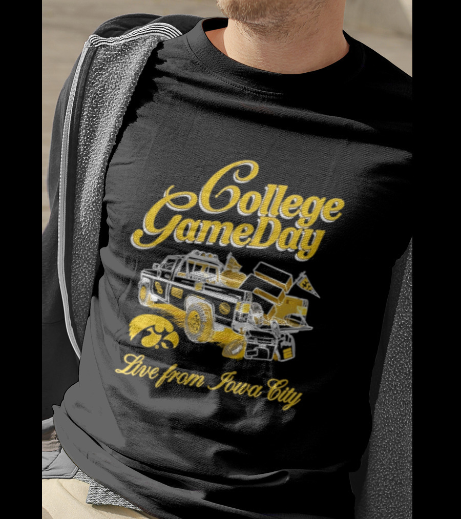 Iowa Hawkeyes 2026 College GameDay Live From Iowa City Tailgate Truck Hawkeye T-Shirt