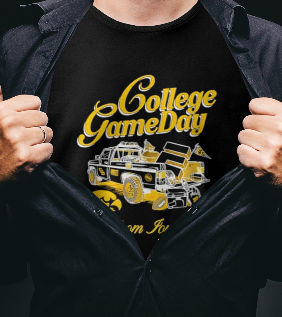 Iowa Hawkeyes 2026 College GameDay Live From Iowa City Tailgate Truck Hawkeye T-Shirt