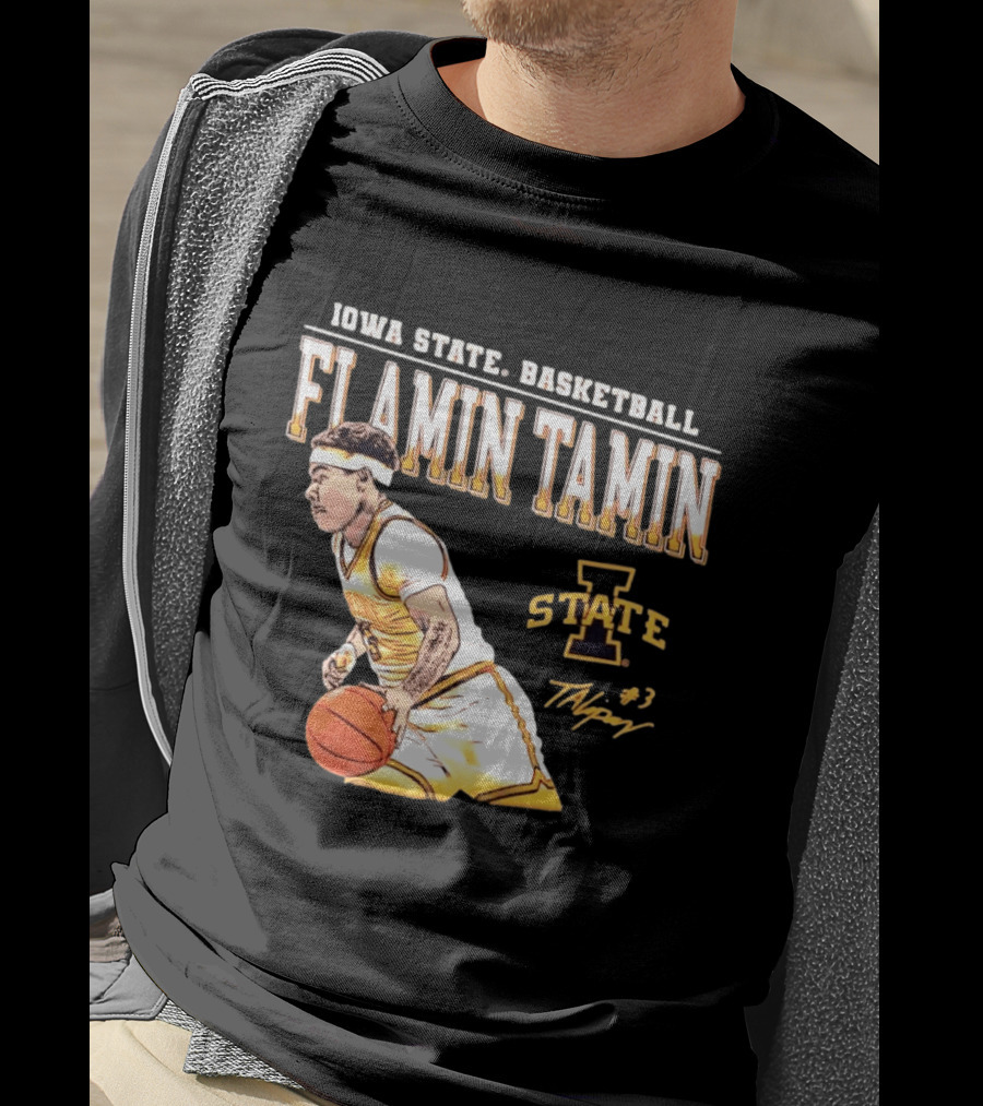Iowa State Basketball Flamin Tamin Lipsey #3 T-Shirt