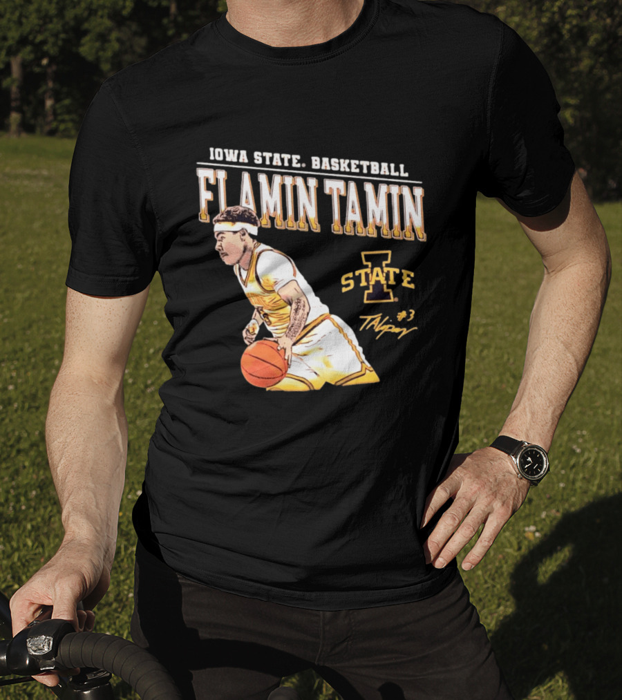 Iowa State Basketball Flamin Tamin Lipsey #3 T-Shirt