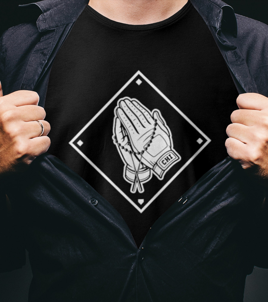 Chicago White Sox Blessed Baseball Pray Hands T-Shirt