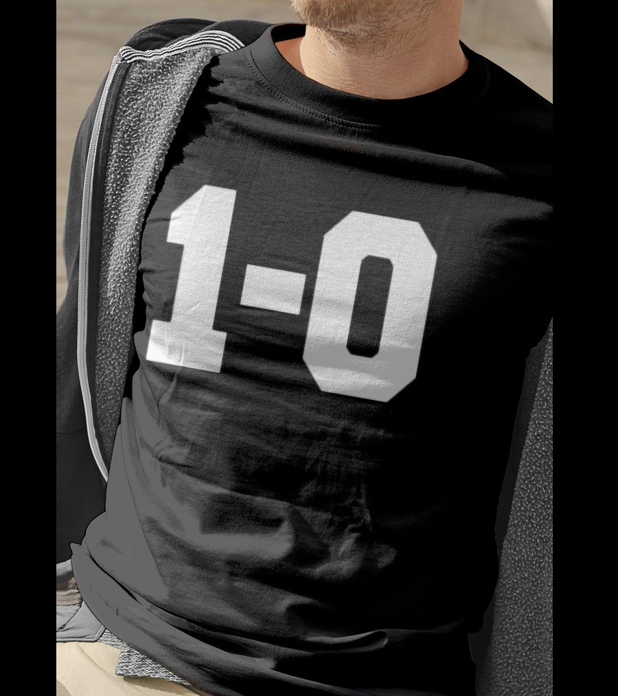 Coach John Harbaugh 1 0 Victory Scoreboard Triumph T-Shirt