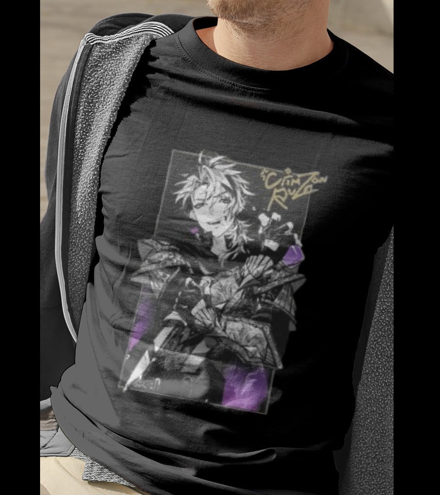 Crimzon Ruze Gamersupps Manga Warrior Aesthetic T-Shirt
