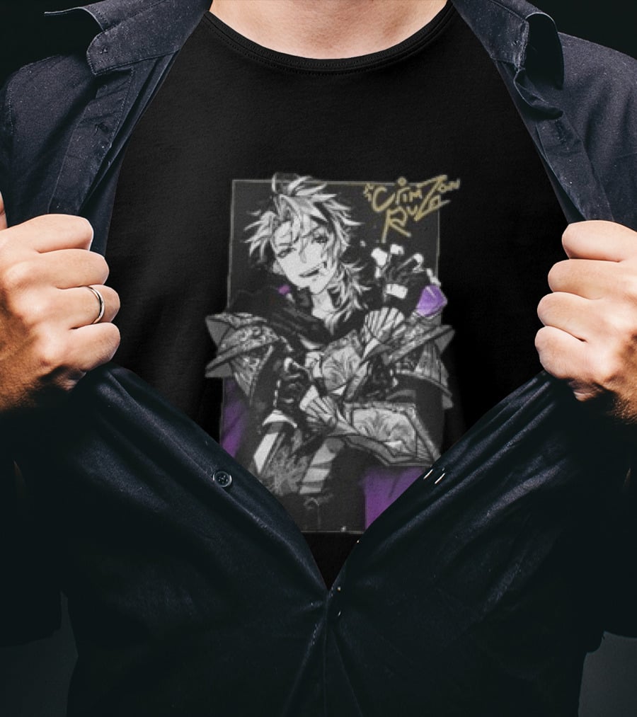 Crimzon Ruze Gamersupps Manga Warrior Aesthetic T-Shirt