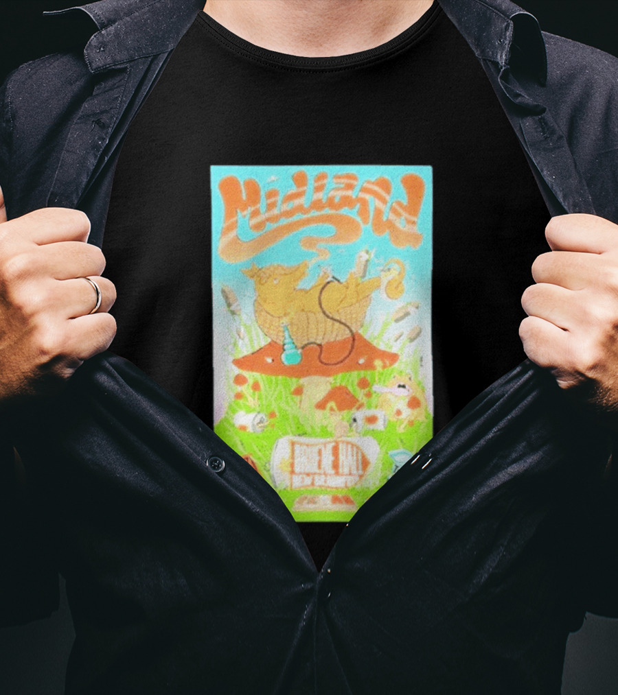Midland Gruene Hall New Braunfels May 31 June 1 Armadillo On Mushroom T-Shirt