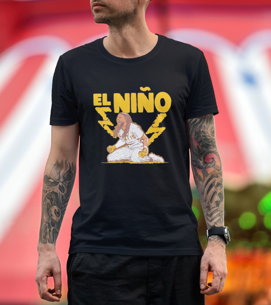 Fernando Tatis Jr El Niño San Diego Padres Stole Home Lightning T-Shirt