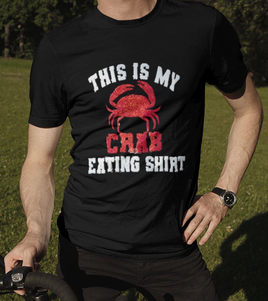 This Is My Crab Eating Red Glitter Crab T-Shirt