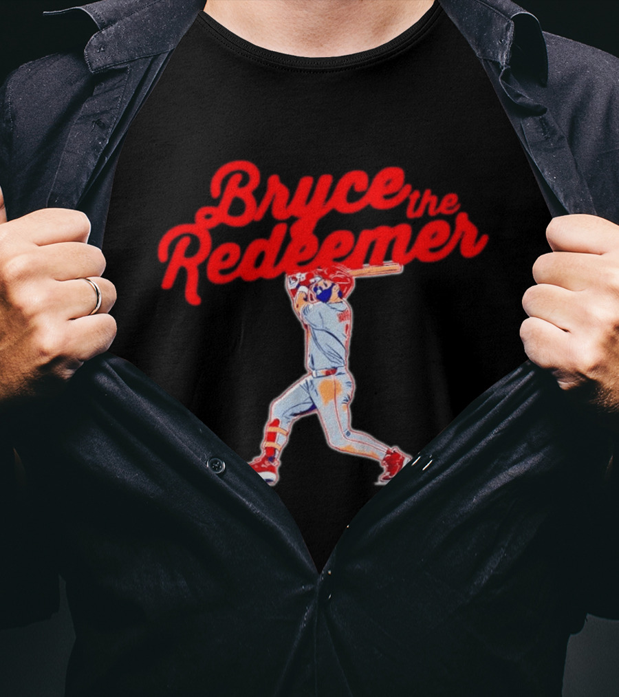 Bryce Harper The Redeemer Philadelphia Phillies Baseball T-Shirt