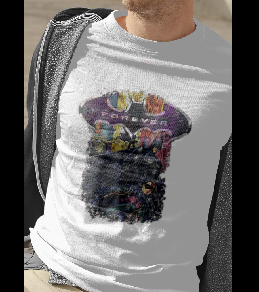 Batman Forever Movie Heroes Art Villains And Allies T-Shirt