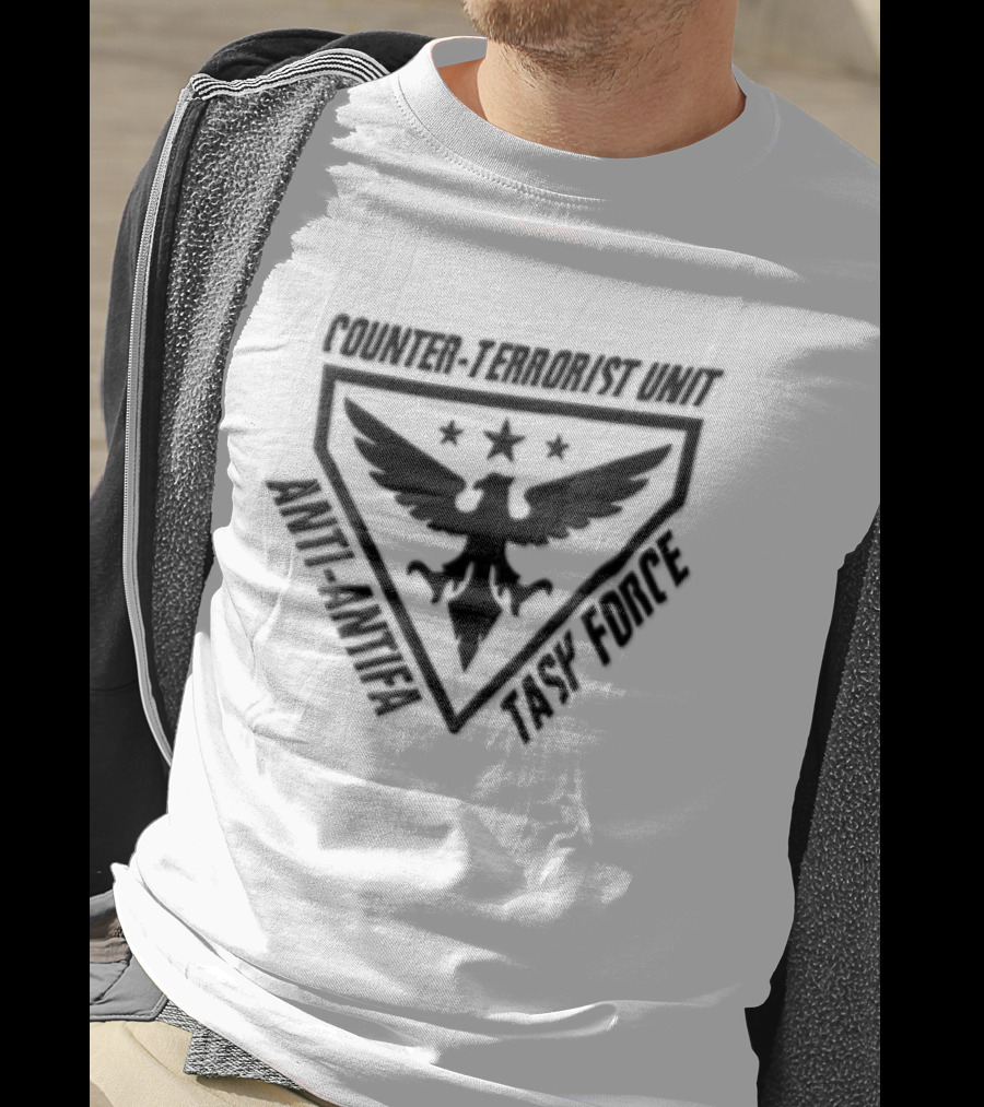 Counter Terrorist Unit Anti Antifa Task Force Eagle T-Shirt