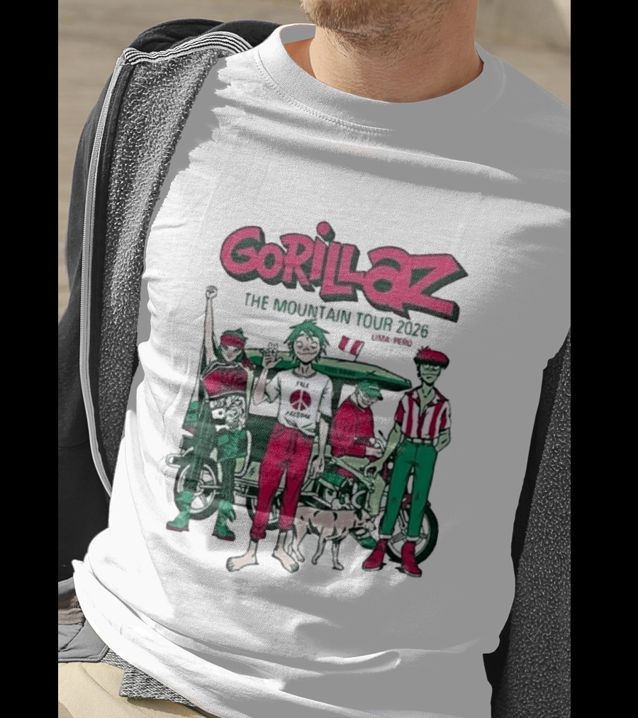 Gorillaz The Mountain Tour Lima Peru 2026 Arena 1 Park November 23 T-Shirt