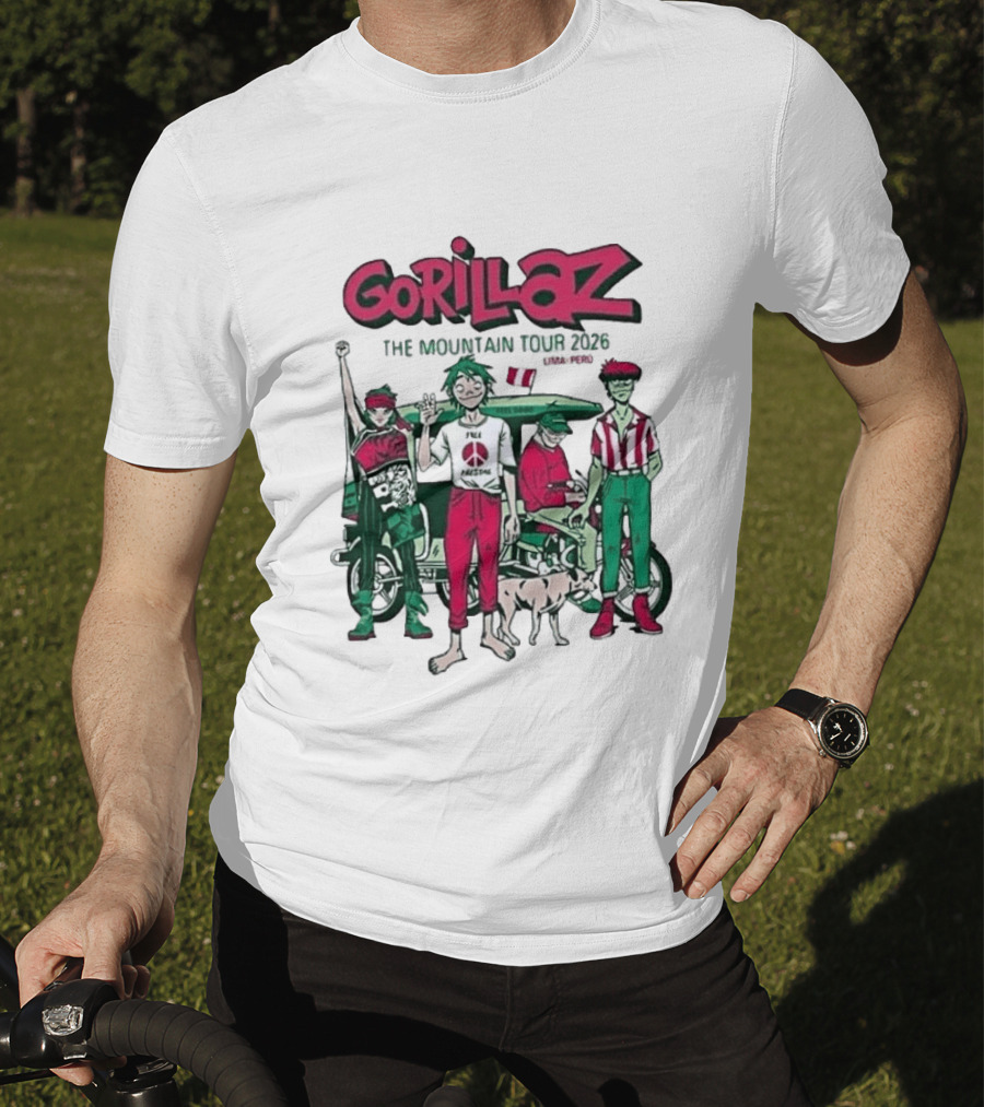 Gorillaz The Mountain Tour Lima Peru 2026 Arena 1 Park November 23 T-Shirt