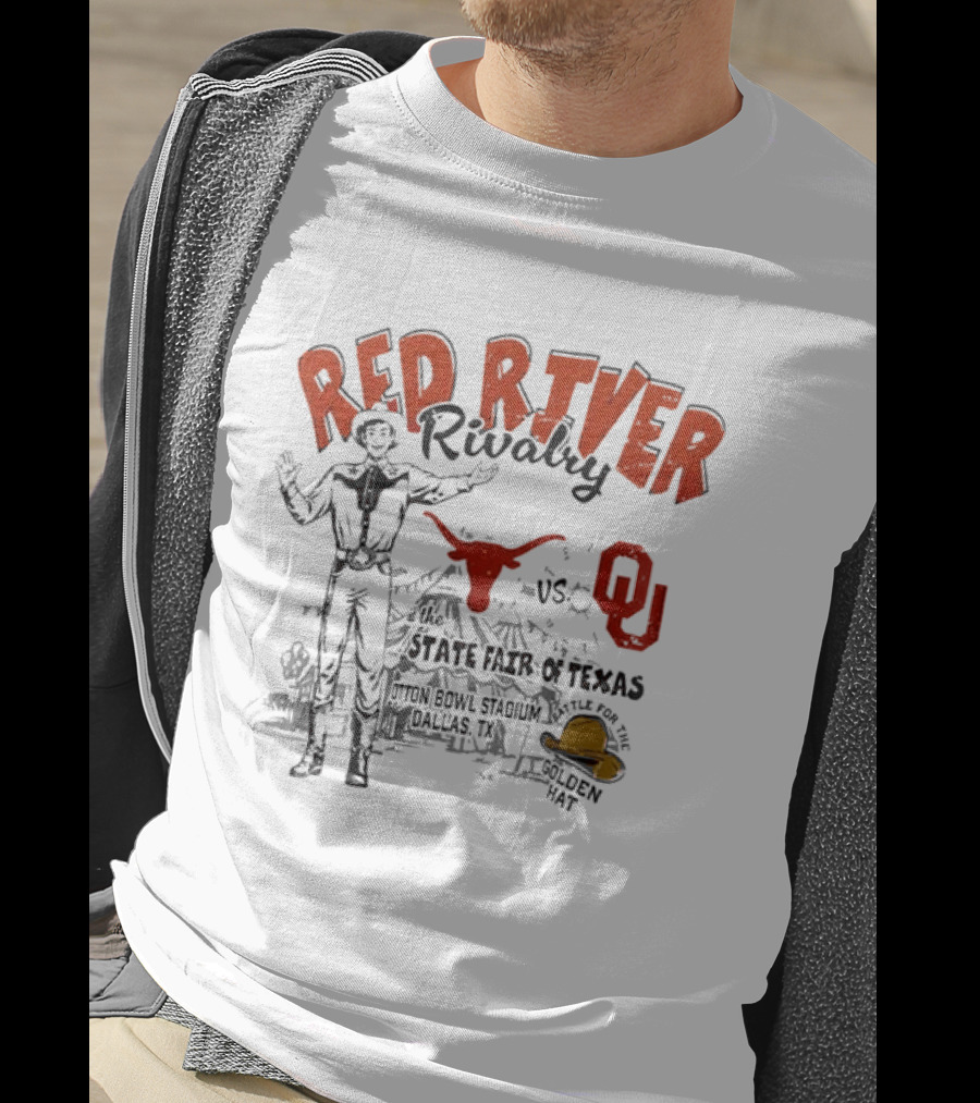 Red River Rivalry 2026 Texas Longhorns OU State Fair Texas Football Showdown T-Shirt