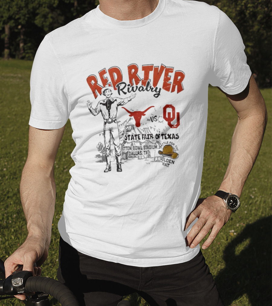 Red River Rivalry 2026 Texas Longhorns OU State Fair Texas Football Showdown T-Shirt