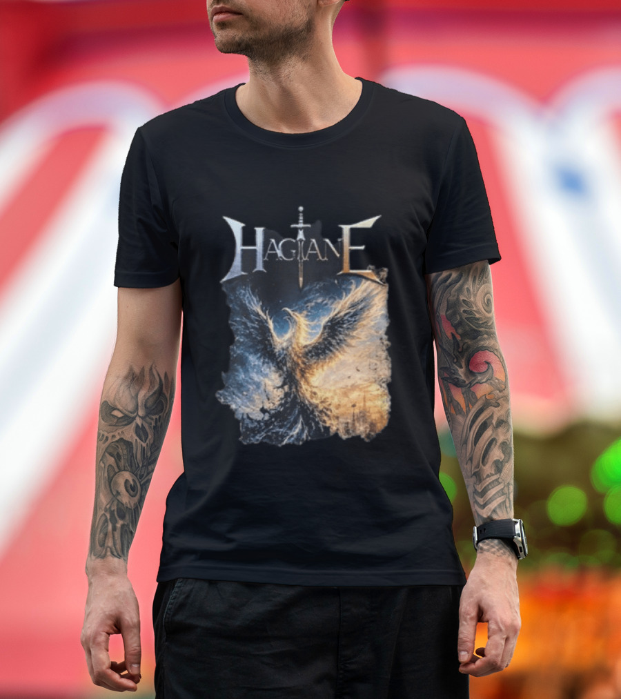 Hagane Sword And Phoenix Night T-Shirt