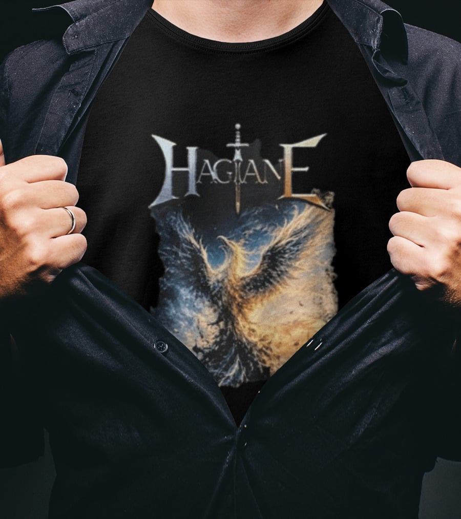 Hagane Sword And Phoenix Night T-Shirt