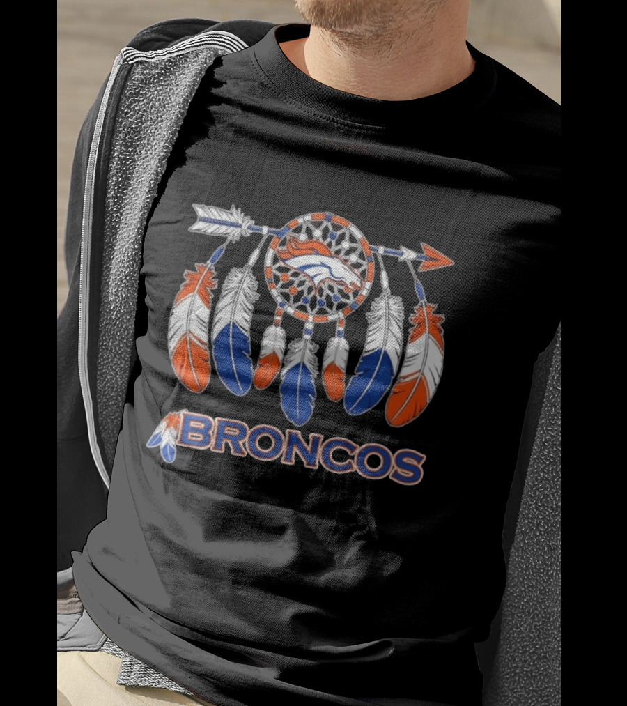 Denver Broncos Dreamcatcher Feather Arrow Team Spirit T-Shirt