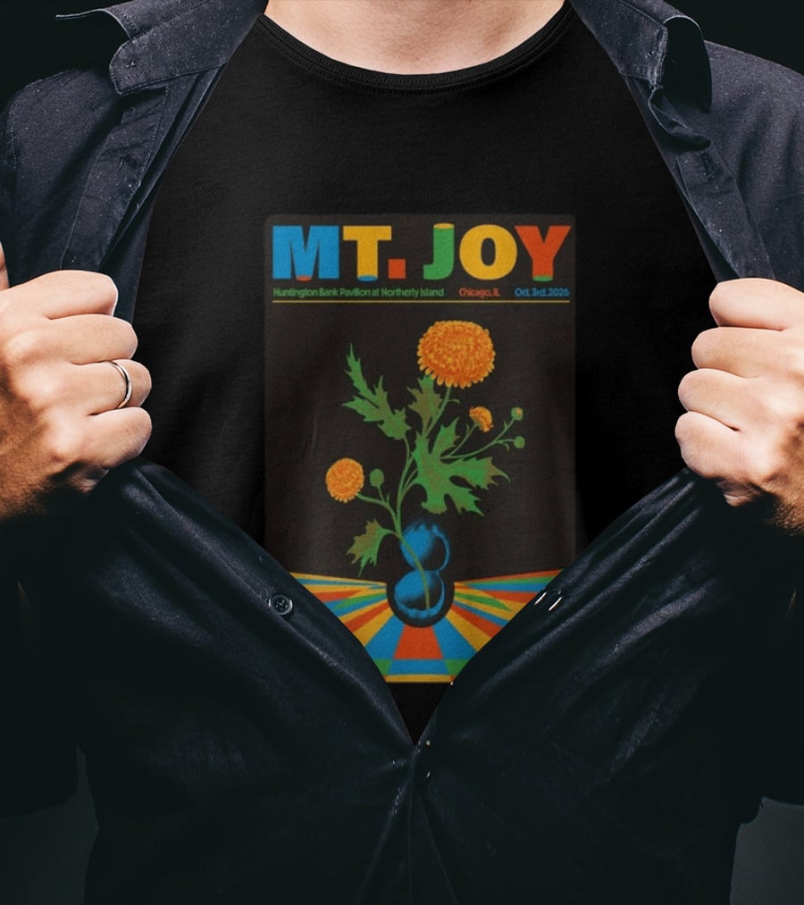 MT. JOY Huntington Bank Pavilion Northerly Island Chicago IL Oct 3 2026 Limited Edition T-Shirt